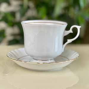 Vintage cup with saucer from England by Chodziez