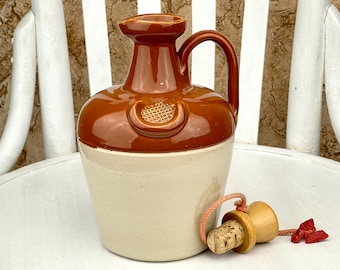 Handmade Ceramic Whisky Bottle with Stopper - Donald Fisher Scotland