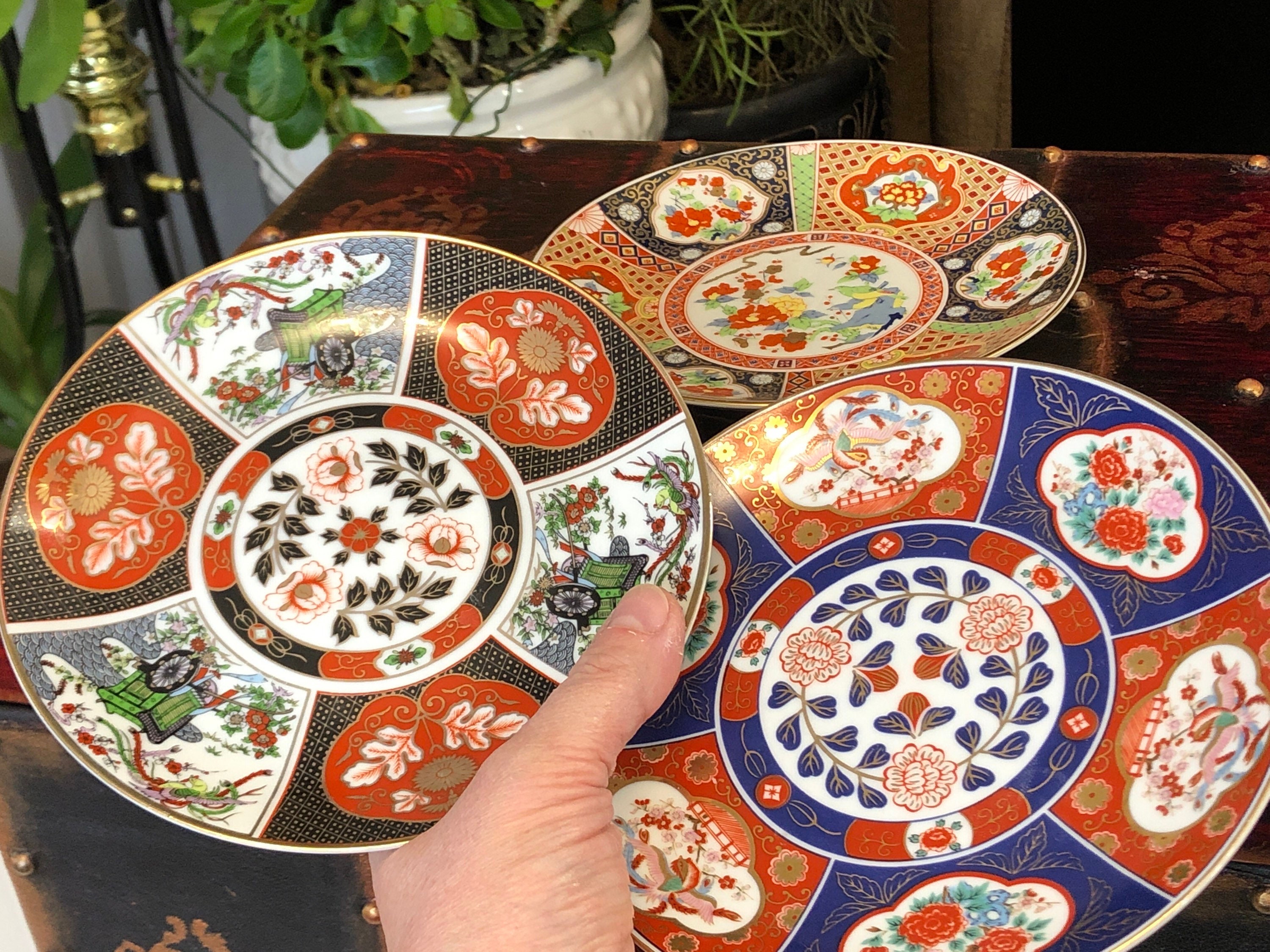 Piaget ornamental platter 1986　ピアジェ　飾り皿 Vintage Japanese Decorative Plate: Hand Decorated Bread Plate - Etsy