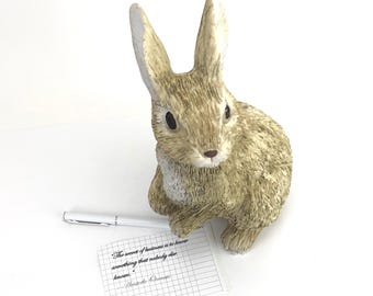 Vintage Bunny Figurine: Easter Rabbit Decor