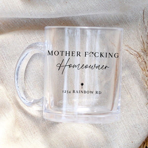 New Homeowner Gift, Mother Fucking Homeowner, Funny Homeowner Gift, Realtor Client Gift, Bought a House, New Home Gift, House Warming Gift