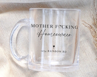 New Homeowner Gift, Mother Fucking Homeowner, Funny Homeowner Gift, Realtor Client Gift, Bought a House, New Home Gift, House Warming Gift