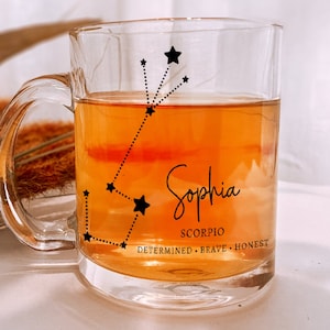 Scorpio Zodiac Gift, Personalized Scorpio Mug, Scorpio Birthday Mug, Zodiac Mug