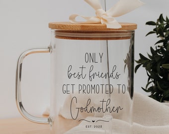 Best Friends Godmother Gift - Unique Godparent Proposal - Promoted to Godmother Design - Special Baptism or Christening Present