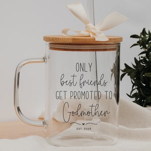 Best Friends Godmother Gift - Unique Godparent Proposal - Promoted to Godmother Design - Special Baptism or Christening Present