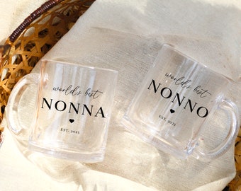 World's Best Nonno, World's Best Nonna, Nonno and Nonna Pregnancy Announcement, Grandparent Gift, Nonna Gift, Nonno Gift, Soon to be Nonna