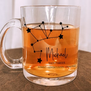 Sagittarius Zodiac Gift, Personalized Sagittarius Mug, Sagittarius Birthday Mug, Zodiac Mug
