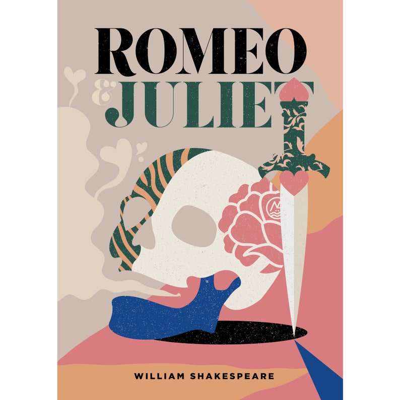 Romeo and Juliet poster William Shakespeare digital poster Etsy