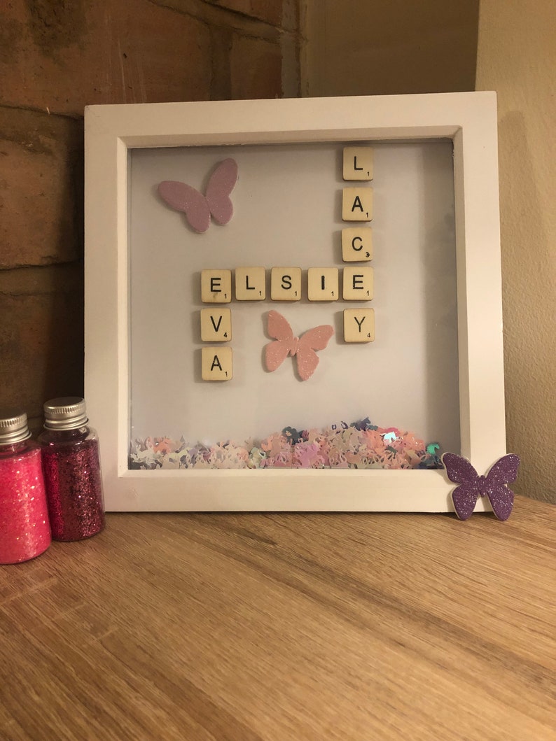 Framed Scrabble Family