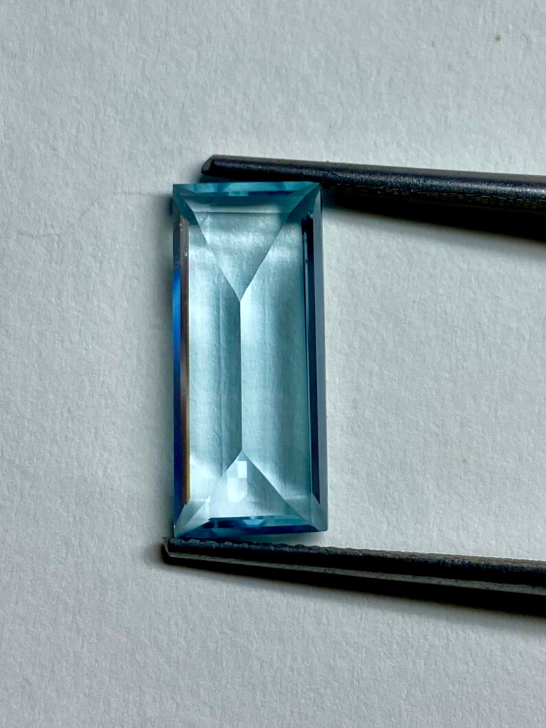 5.00 Cts Unheat Natural Aquamarine Natural Aquamarine Beautiful Blue Color Loose Gemstone Size 17X7X5 mm Aquamarine Jewelry Making A2