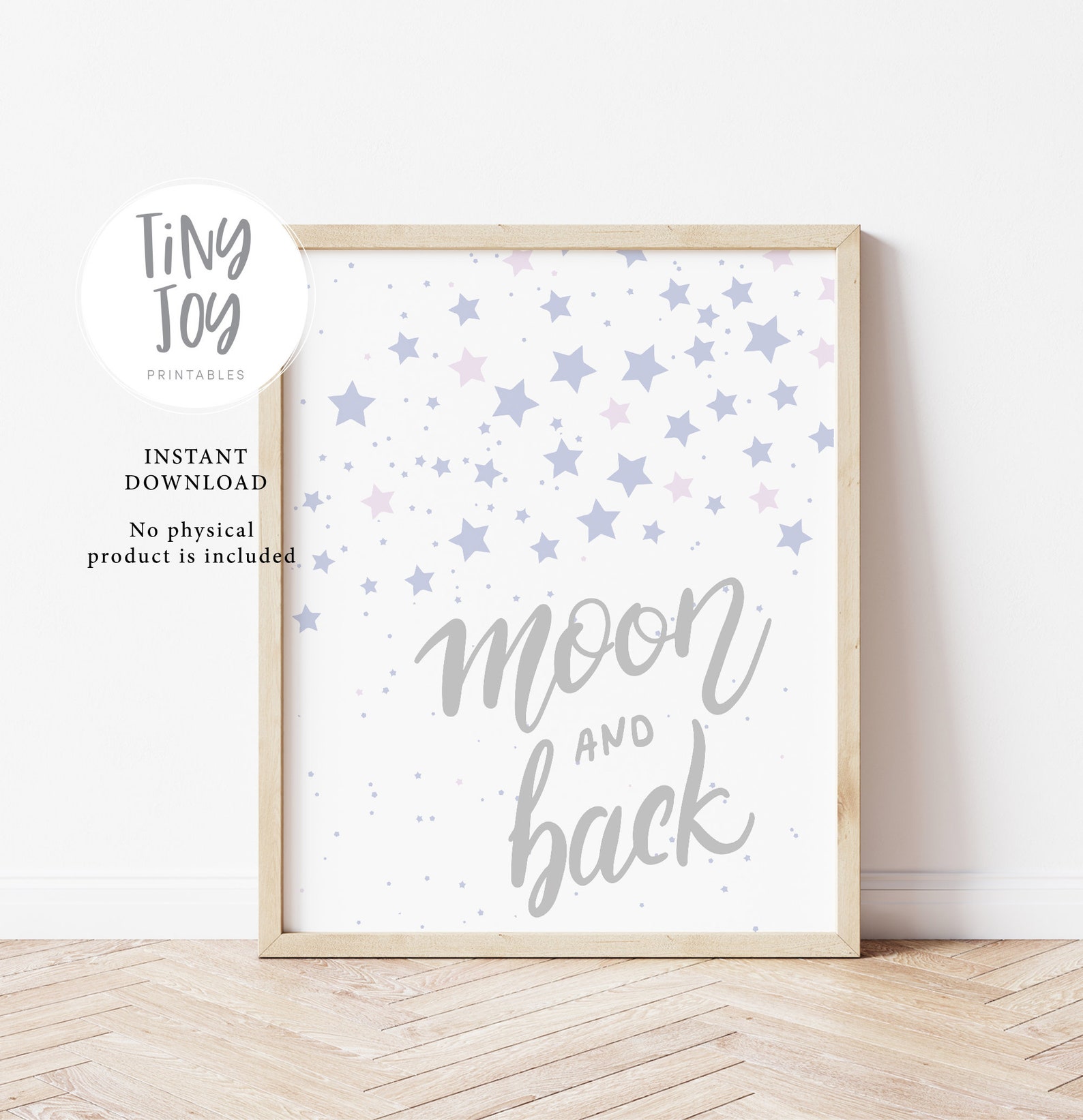 Nursery Prints Set of 2 Prints Nursery Prints Download Moon - Etsy