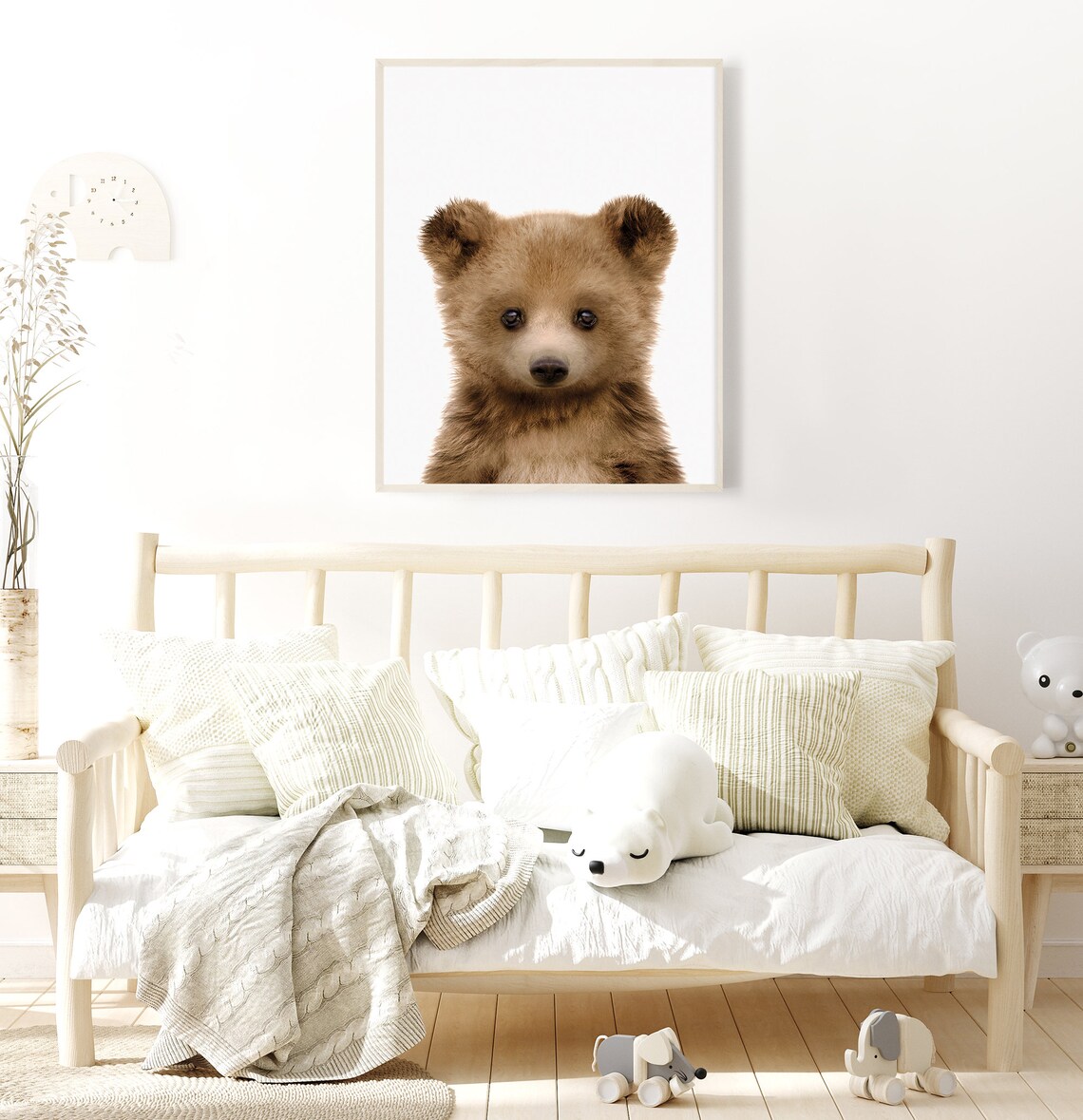 Nursery Wall Decor Baby Bear Nursery Print Printable Wall Etsy España