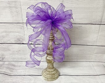 Riley Bow, Pink Bows, Wreath Attachment, Sheer Bows, Spring Bow, Bows, Everyday Bows