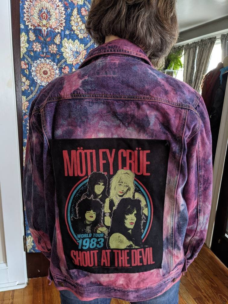 Motley Crue Jean Jacket. Vintage 80s 