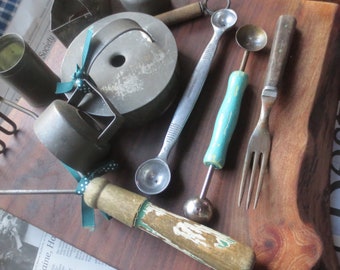 Old Kitchen Utensils Etsy