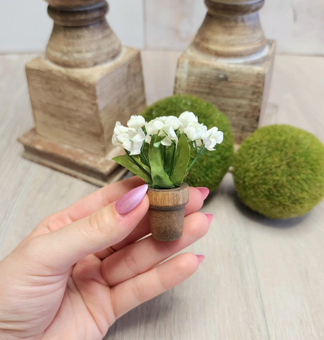 Mini Roses Boquet Miniature Rose Flower Bouquet - Miniature Decorations, Dollhouse ...