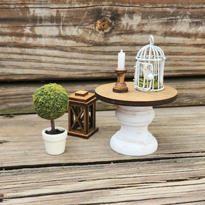 Miniature Round Table - Miniature Decorations, Dollhouses, Miniatures 1 ...