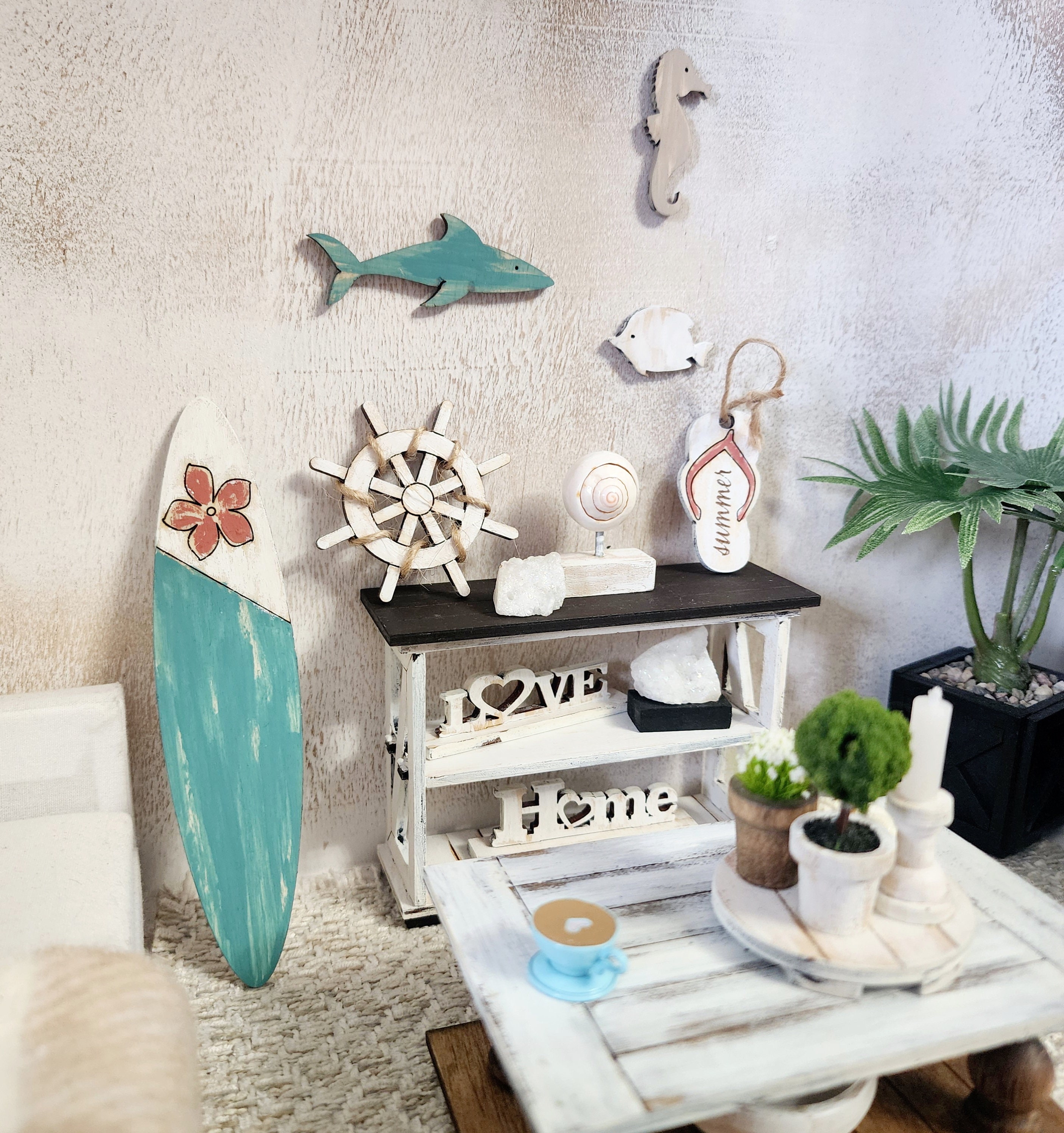 ビックサイズ　サーフボードオブジェ　Beach House マリン雑貨 ビックサイズ サーフボードオブジェ Beach House マリン雑貨