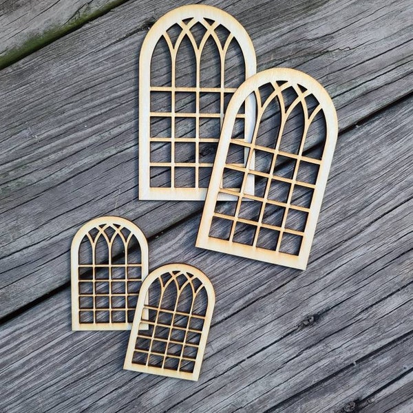 Dollhouse Miniature Trellis/Windows DIY -Dollhouse Miniatures, Fairy Garden, Fairy House, Dollhouse Accessories, Mini Garden Farm, Terrains