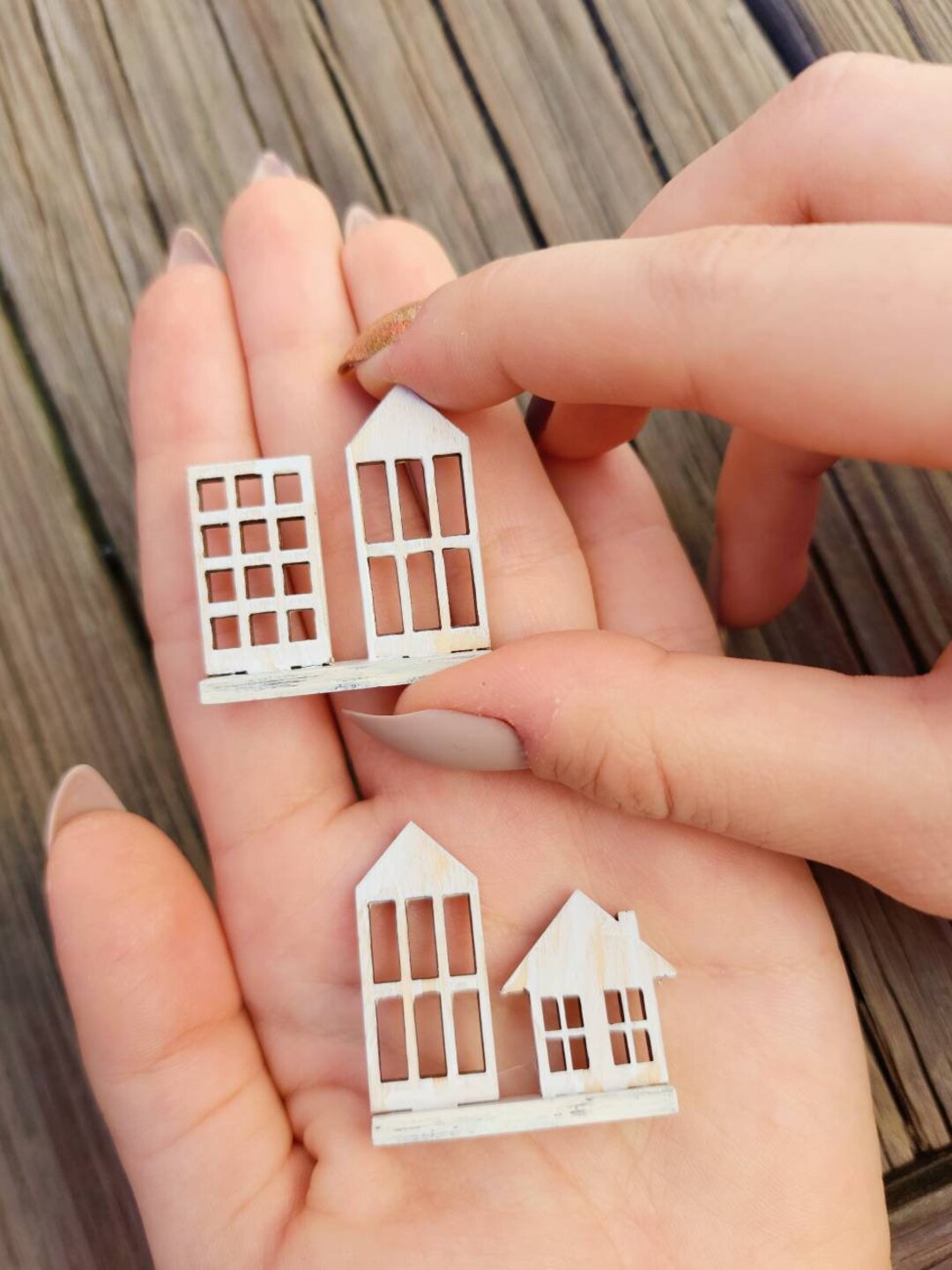 Miniature Dollhouse Houses Table Decor (2pc) - Decorations, Dollhouses ...