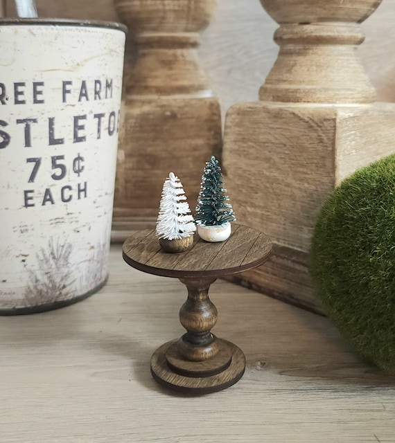 Miniature Dollhouse Tiny Christmas Trees (2pc) (1:12 Scale) Gift