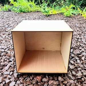 Dollhouse Room Box DIY (3 Walls with roof) - Miniatures, Fairy House, Accessories, Terrains, Craft Room Box, DIY, Bedroom, Living Room
