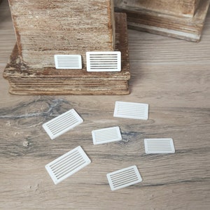 Miniature Air Vent OR Power Outlet and Light Switches - Dollhouse, 1:12, Furniture, Modern, Appliances, House Decor, DIY, Detailing