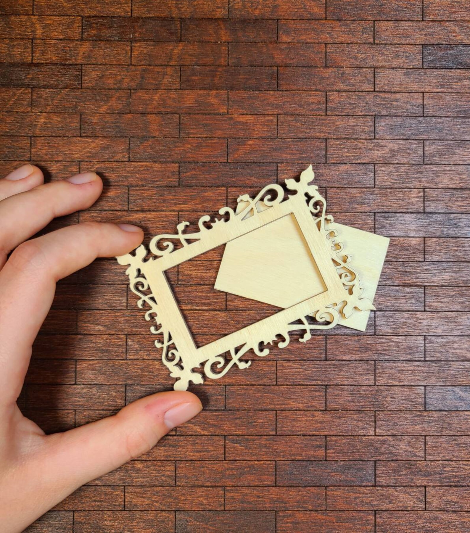 Dollhouse Miniature Picture Frame DIY Dollhouse Miniatures Etsy