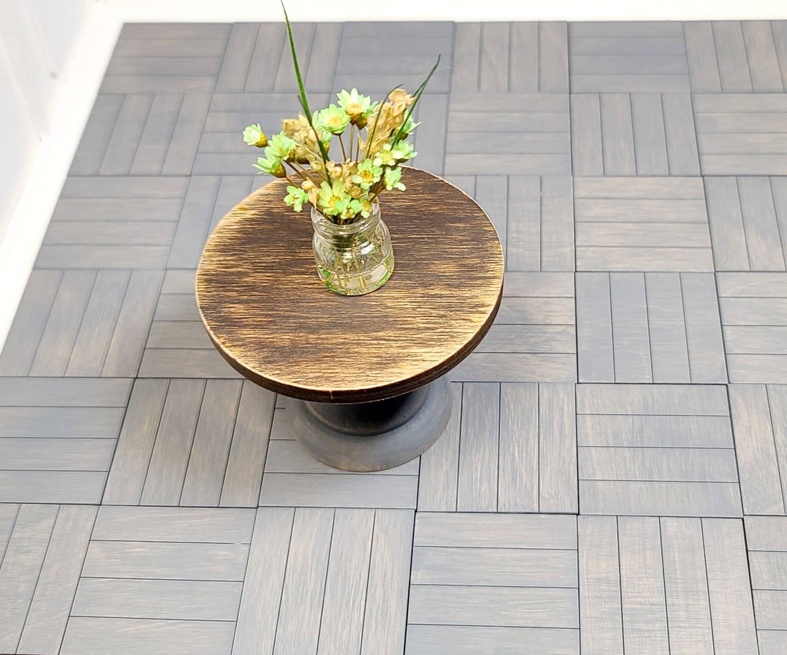 1/12 Miniature Gray Wooden Flooring Tiles Dollhouse - Etsy