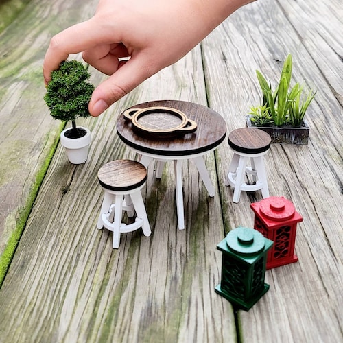 MEUBLES MINIATURES POUR De Bébé Maison Poupée Berceau En Bois Enfant MEUBLES MINIATURES POUR De Bébé Maison Poupée Berceau En Bois Enfant