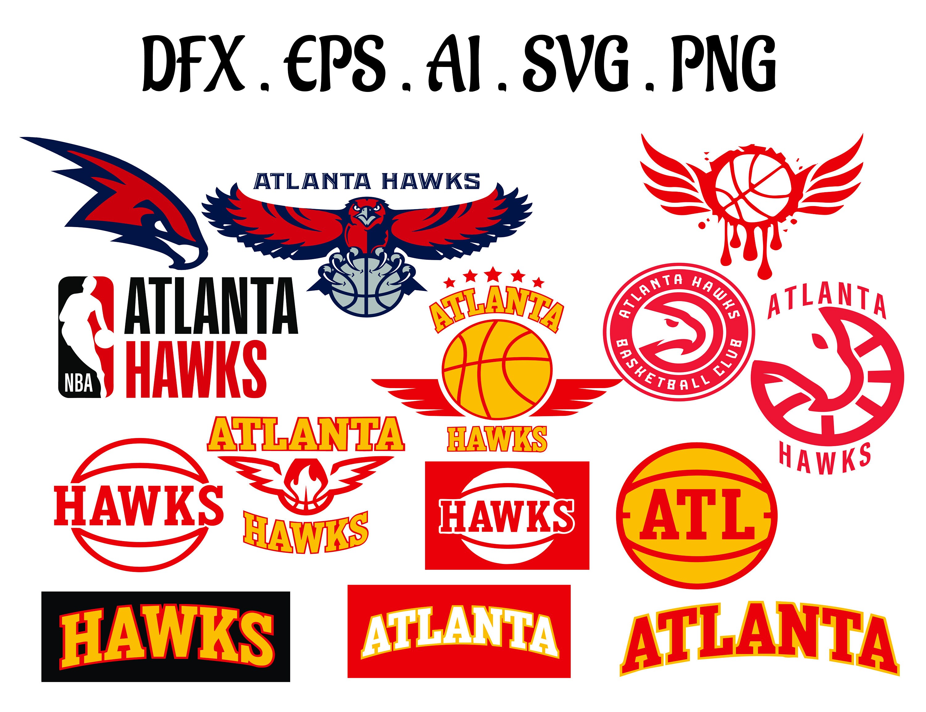 Atlanta Hawks SVG , NBA sports , Logo Basketball svg , atlanta hawks …