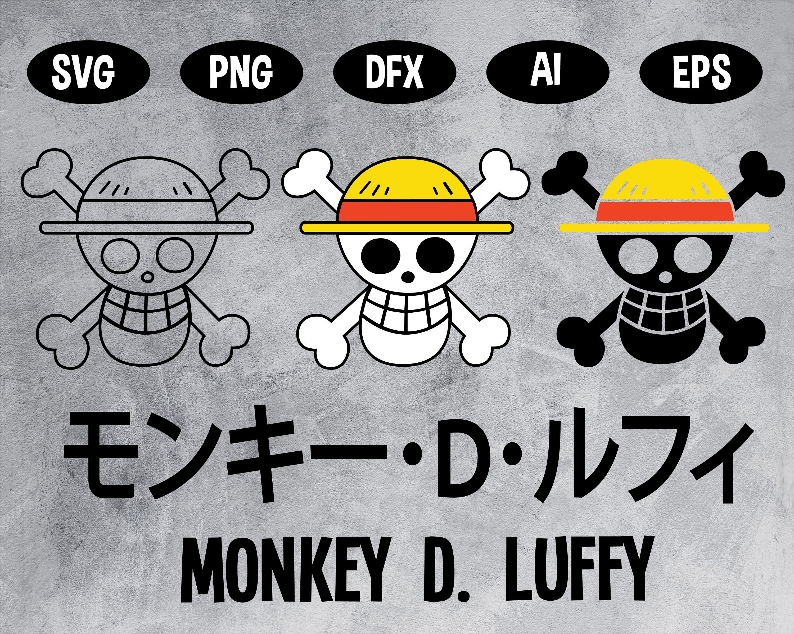 Luffy flag svg luffy svg one piece svg anime svg luffy Etsy