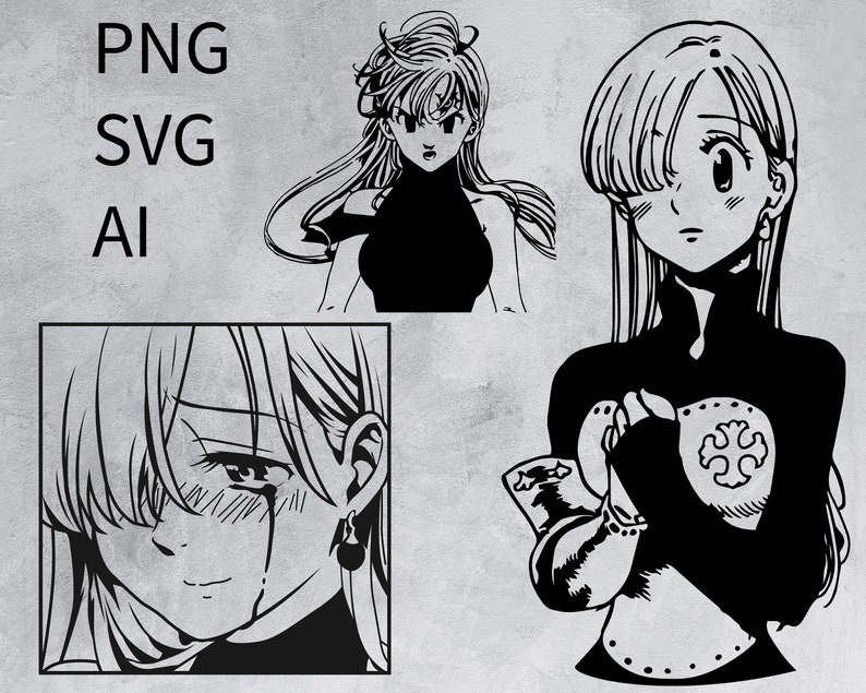Download Seven Sins Deadly Svg Seven Sins Deadly Meliodas Cricut File Elizabeth Liones Svg Bundle Nanatsu No Taizai Svg Anime Svg Drawing Illustration Digital Cenitnadir Com Ar