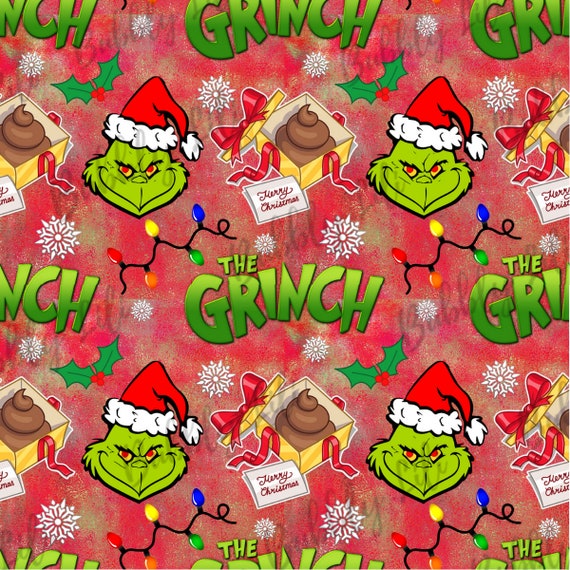 Grinch seamless pattern Instant download Seamless file Etsy
