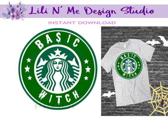 SVG Coffee witch halloween witch Coffee logo Cutting file ...