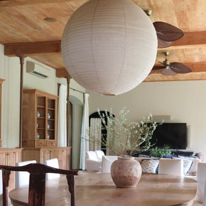 Linen Taupe LUNA Light Shade – Linen Pendant Light – Handmade Pendant Light – Home Decor Lamp Shade – Hanging Linen Pendant