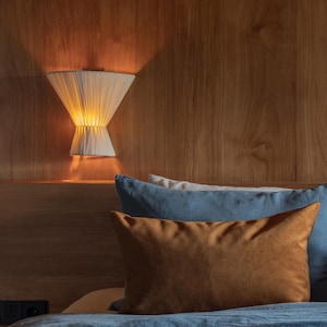 Flume Wall Light - Off White Wall Sconce - Fabric Wall Lamp - Wall Light Fixture - Wall Mounted Lamp Light