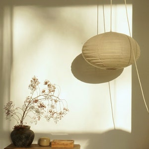 Linen Taupe DOME Light Shade – Linen Pendant Light – Handmade Pendant Light – Home Decor Lamp Shade – Hanging Linen Pendant