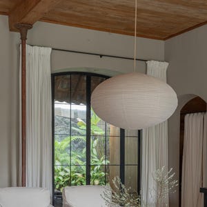 Linen DIXON Light Shade – Linen Pendant Light – Handmade Pendant Light – Home Decor Lamp Shade – Hanging Linen Pendant