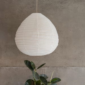 Linen Off-White PARLOUR Light Shade – Linen Pendant Light – Handmade Pendant Light – Home Decor Lamp Shade – Hanging Linen Pendant