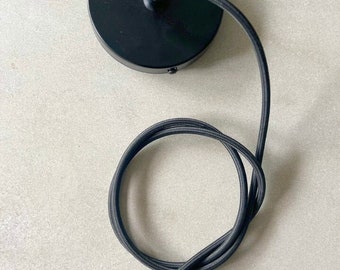 Ceiling Pendant Kit E27 - Nylon black electrical cable