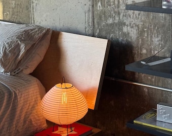 Linnen JAPANDI-tafellamp: Wabi Sabi BEDSIDE Light, modern rotan AMBIENT woondecoratieverlichting