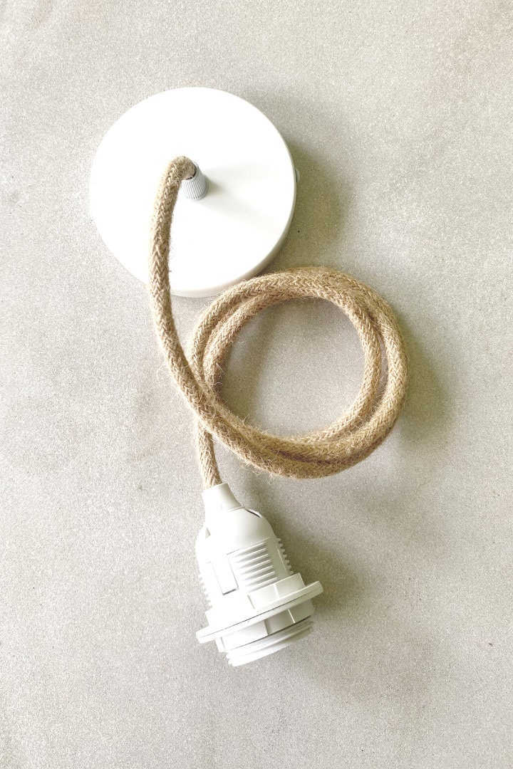 Suspension luminaire en métal DIY lampe accessoires lot de 2 , Douilles  Spirale E27 avec câble réglable