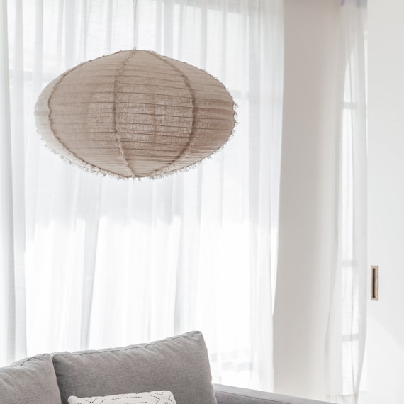REGOLIT Pendant lamp shade, white/handmade, 17 ¾ - IKEA