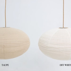 Linen Taupe PARLOUR Light Shade Linen Pendant Light Handmade Pendant Light Home Decor Lamp Shade Hanging Linen Pendant image 5