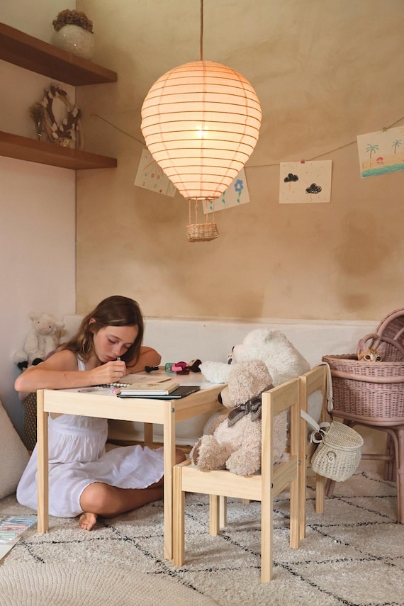 Light Shade Kids Hanging Lamp Up Away Linen Shades Kids/Nursery