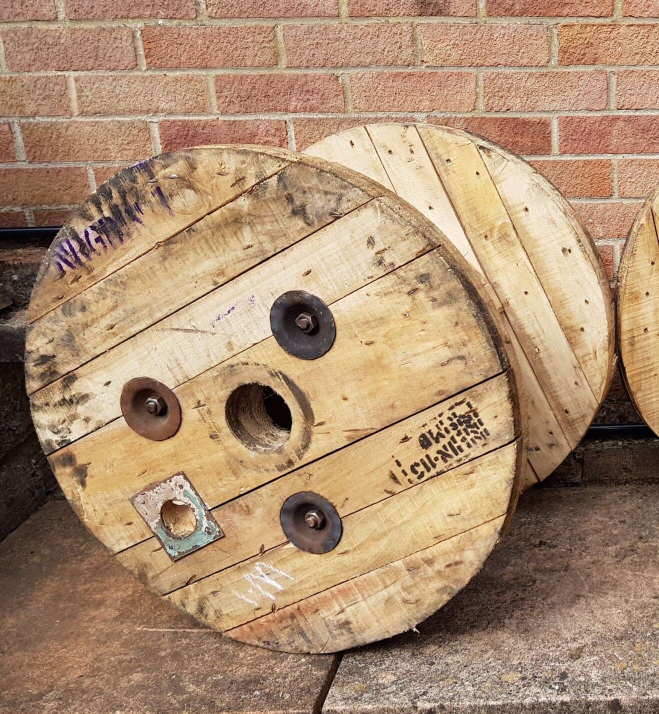 Wooden Cable Drum Reel Ideal for Coffee Patio Table Pot Etsy UK