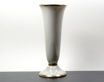 Weiße Vase mit Goldrand, alka Bavaria