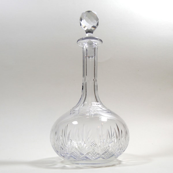 Karaffe, Decanter, Glas mit geschliffenen Stöpsel, Vintage