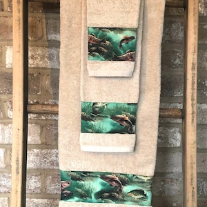 Gone Fishing decorative towel sets